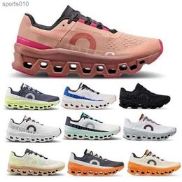 OnClouds CloudMonster Shoes Running Men Women Cloud Monster Fawn Açafrão Creme de Iron Hay Dune 2023 Tênis de tênis Tamanho 5.5 - 12