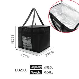 Bags 58L new Extra Large Cooler Bag Car Ice Pack Insulated Thermal Lunch Pizza Bag Fresh Food delivery Container Refrigerator Bag