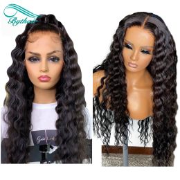 Wigs Bythair Curly Lace Front Human Hair Wigs Pre Plucked Hairline Brazilian Remy Hair Full Lace Wig With Baby Hair Natural Colour 826'