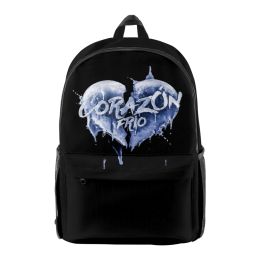Backpacks WAWNI Singer ivan cornejo Backpack Fashion Schoolbag Unique Zip Rucksack Casual Traval Bag 3D Cosplay Zip Pack Hiphop Daypack