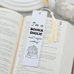 I'm A BOOKASHOLIC And I Regret Nothing! Bookmark For Women Men Retirement Graduation Xma Birthday Gift Teacher Coworker