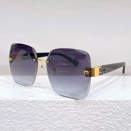 Tasarımcı Moda Gözlük Gözlükleri Kadın Çerçevesiz gözlük Marka Erkekler Günlük Sürüş Güdük Yüksek kaliteli kutuplaşmış gözlükler kutu