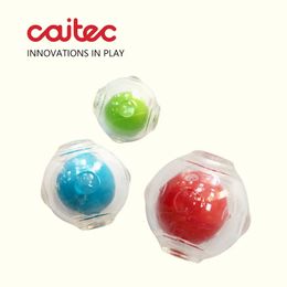 CAITEC Dog Toy Amazing Squeaker Ball Durable Floatable Springy Bite Resistant for Tossing Chasing Foraging Medium Large Dog 240418