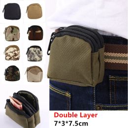 Packs Tactical Wallet Pouch Portable Coin Key Pocket Mini Pocket Camping Bags Wallet Outdoor Accessories Backpack Hunt Waist Military