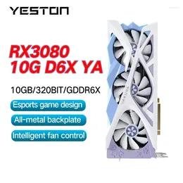 Graphics Cards YESTON RTX 3080 RTX3080 10GB D6X YA Card PCI-E 4.0 X16 320Bit 8NM 8Pin GDDR6X Video Placa De