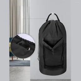 Storage Bags Dirty Clothes Bag Heavy Duty Waterproof Portable Laundry Backpack With Adjustable Straps For Dorm Travel
