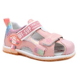 Sandals Cute eagle Girls sandals Summer Brand Closed toe with Arch Support Hook-and-Loop Children Shoes Sandals for Girls EU Size 26-31 240419