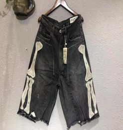 2020 Mens Summer Shorts Pants Jeans Capris CHOK KAPITAL CAVEMPT 19SS Embroidery Rib Washed Denim Shorts Casual Fashion High Street5947767