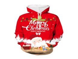 Men and Womens Designer Hooded Coats Mens Christmas 3D Digital Printing Sweater Youth Fashion Trend Casual Pullover Sweater 2020 T2636470