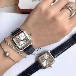 Dials Working Automatic Watches kajia New Sandoz Square Watch Simple and Fashionable Womens Belt Temperament Versatile