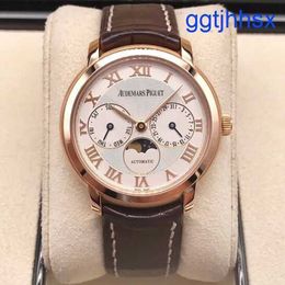 Popular AP Wrist Watch Mens Watch Millennium Automatic Machinery 18k Rose Gold Moon Phase Watch