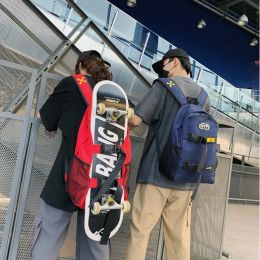 Bags Oxford Skateboarder Skateboard Backpack Potable Longboard Deck Bag Large Capacity Men Women Skating Accessories 16in Skate Bags