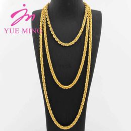 Pendant Necklaces YM Vintage Charm Chain 45/60/80CM Necklaces 18K Gold Colour Copper Animal Pendant Chains For Men High Quality Jewellery Accessories 240419