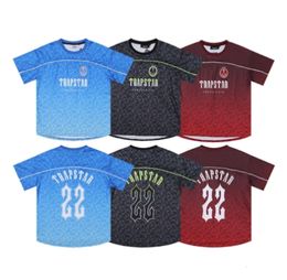 Men's T-Shirts Limited New Trapstar London Men's T-shirt Short Sleeve Unisex Blue Shirt For Men Fashion Harajuku Tee Tops Male T Shirts Fashion Clothing J34654