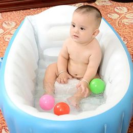 Portable Foldable Baby Infant Inflatable Bathtub Shower Basin Swimming Pool 240416