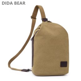 Bags 2019 New Men Canvas Chest pack Men Single Backpacks Male Casual Schoolbag For Boys Travel Shoulder bags High Quality Chest Bag