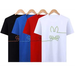 Psychological Bunny Polo t Shirts Designer Rabbit Mens T-shirt Trendy Fashion Usa High Street Short Sleeve Tshirts Clothing Streetwear Psyco 9vqv