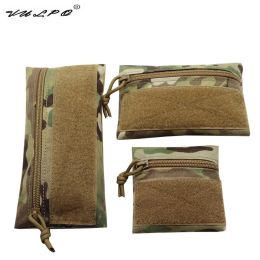 Packs VULPO Tactical Patch Pouch Hunting Airsoft Vest Pouch Candy Bags for MK3 MK4 Airsoft Chest Rig Vest Attached Hanging Storage Bag