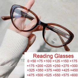 Sunglasses Brand Designer Cat Eye Reading Glasses Fashion Women Small Frame Anti Blue Light Prescription Female Presbyopia Eyewear