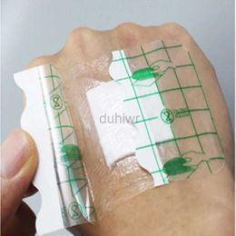 First Aid Supply 10Pcs/lot Medical Transparent Tape Adhesive Plaster Waterproof Wound Hemostasis Sticker Band First Aid Bandage Emergency Kit d240419