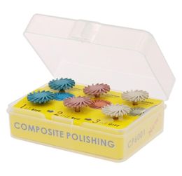 6pcsset Dental Composite Resin Polishing Disc Kit Spiral Flex Brush Wheel Burs 3 Colors Mixed5121411