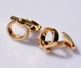 Luxury Cuff Links High Quality Men039s Classic Cufflinks hat style silver gold black rosegold3764018