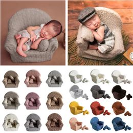 3Pcs/set born Baby Pography Props Posing Mini Sofa Arm Chair Pillows Infant Po Prop Accessories 100 Days Shooting Props 240418