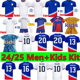 PULISIC UsaS Multiple styles Soccer Jerseys REYNA AARONSON WEAH ACOSTA McKENNIE 24/25 Maillot De Futol FERREIRA DEST MORGAN Us A Football Shirt RAPINOE DUNN Men Kids