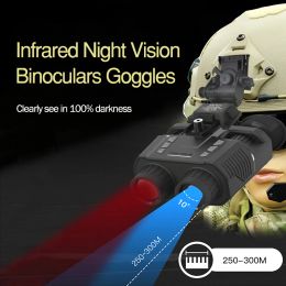 Telescopes 3d Hunting Binoculars Head Mounted Night Vision Goggles Helmet Outdoor Hd Infrared Dual Screen Telescope Portable Camp Tool