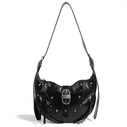 Shoulder Bags Suede Tassel Bag For Women Luxury Handbags Designer Clutch Purse Vintage Underarm 2024 Fashion Crescent Shopper