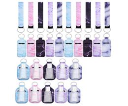 Keychains 30 Pieces Travel Bottle Keychain Holder Chapstick Reusable Containers Set With Wristlet Lanyards9358075