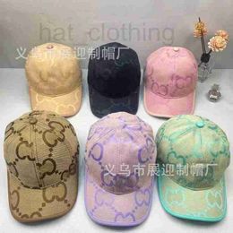 Ball Caps designer 23 New Candy Colour Old Flower Letter Baseball Hat Fashion Versatile Duck Tongue High Quality JT5C