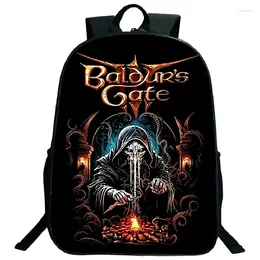 Backpack Game Baldur's Gate Backpacks Children Bookbag High Capacity Waterproof School Bags Girls Boys Rucksack Lightweight Travel Bag