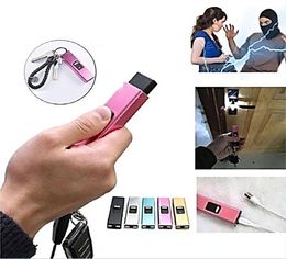 Other Home Garden Flashlights Mini Portable Electric Shocks Key Light Self Defence High Concealment Shocker Protect Yourself Brhom9101539