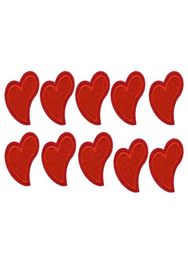 10PCS heart embroidery patches for clothing iron fashion patch for cloth applique sewing accessories stickers badge on clothes iro9956511
