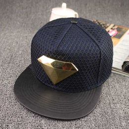 Ball Caps Doitbest Europe diamond style Summer Mesh Baseball Cap Hat For Men Women Teens Casual Bone Hip Hop Snapback Caps Sun Hats