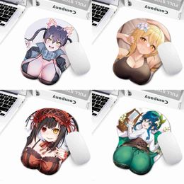 mouse pad Wrist Rests 3D sexy realistic highlight sexy Big breasts anime girl pad Support arm Sexy Y240419