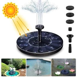 Mini Floating Solar Fountain Garden Water Fountain Pool Pond Decoration Solar Panel Powered Fountain Water Pump Garden Decor 240419