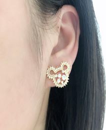 Lovely mouse piercing earings fashion Jewellery made with rovski elements crystal for summer daily wearing bijoux accessories best gift2885610