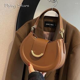 Shoulder Bags Luxury Women's Bag Fashionable Diagonal Cross PU Leather 2024 Trendy Style Purse Brand Designer Handbag