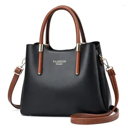 Shoulder Bags Large Capacity Handbags Simple Atmosphere Fashion Bag PU Leather Cross-body For Women Middle-aged Mother