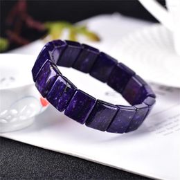 Link Bracelets Natural Charoite Bangle Women Beautiful Colorful Crystal Energy Healing Fashion Gemstone Jewelry 1PCS 12x16mm