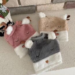 Dog Apparel Autumn And Winter Warm Pet Clothing Puppy Moose Transforming Clothes Christmas Fleece Kitten Two Feet