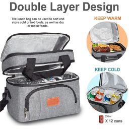 Bags Portable Lunch Bag Food Thermal Box Picnic Cooler Bag Lunchbox Organizer Insulated Refrigerator Picnic Beach Beer Box Camping