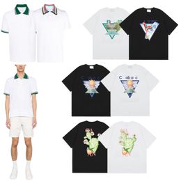 Men's t-shirts designer fashion women's shirts casual cottons letters print patterns tops versatile simple loose daily wear elegant temperament summer neck round