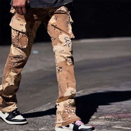 Mens Pants High Street Casual Düz Moda Orta Bel Düğmesi Pantolon Sonbahar Vintage Erkekler Uzun Pantolon Harajuku Kot Purple Jeans 2712 7880