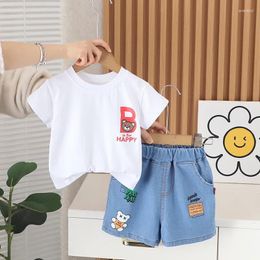 Clothing Sets Toddler Boy Outfits Summer Baby Boys Clothes 3 Years Cartoon Letter Short Sleeve T-shirts And Shorts Two Piece For