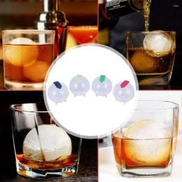 Baking Moulds 4pcs Ice Ball Mold With Lid Whiskey Cube Trays Reusable Multifunctional Kitchen Tools Random Color For Party Bar