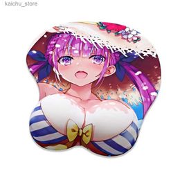 mouse pad Wrist Rests Sexy Anime 3D Breast Enhancement Hand Support mouse pad Silicone Desktop Customization Y240419