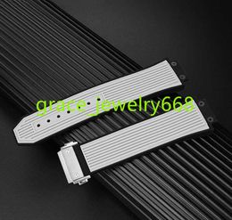 Wholesale Sport Stripe Silicone Watch Band 27mm Rubber watch strap Waterproof Men Rubber Bracelet for Hublot watch BIG-BANG